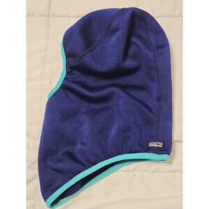 Vtg 80's Patagonia Balaclava Ski Mask Blue Capilene Hat Fleece Made USA Travel
